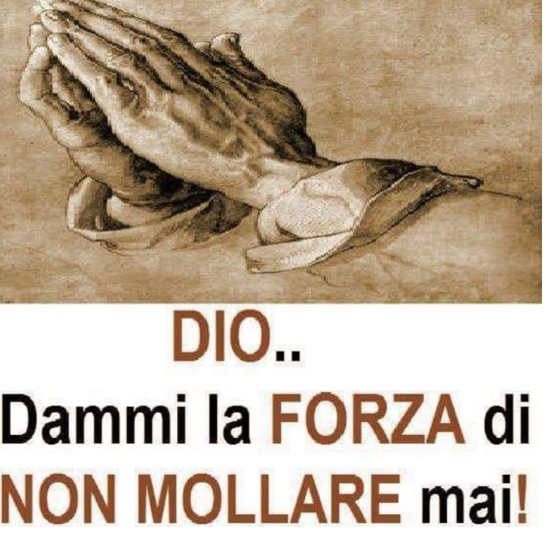 Dio Dammi la Forza di Non Mollare Mai