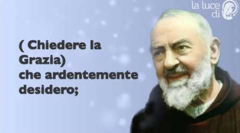 Preghiera di Padre Pio per Chiedere Grazie