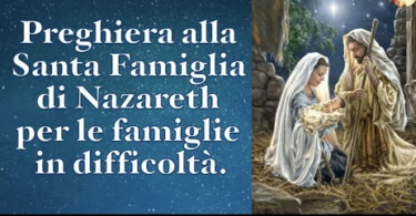 Preghiera famiglia in difficoltà